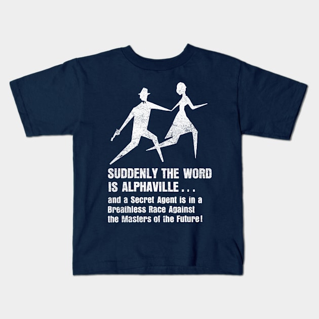 Alphaville 60s Movie Aesthetic Design Kids T-Shirt by CultOfRomance